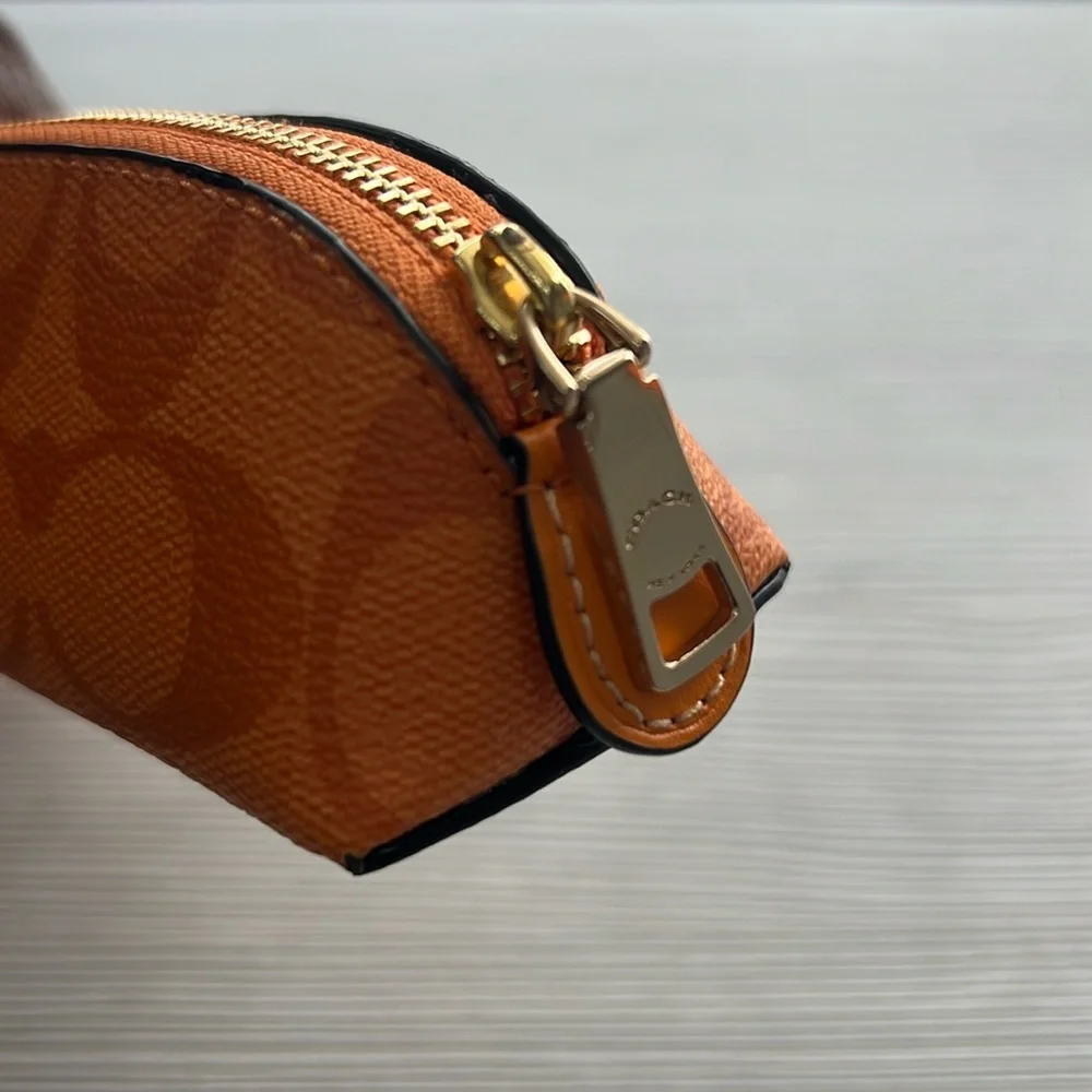 Coach Signature Orange pencil case